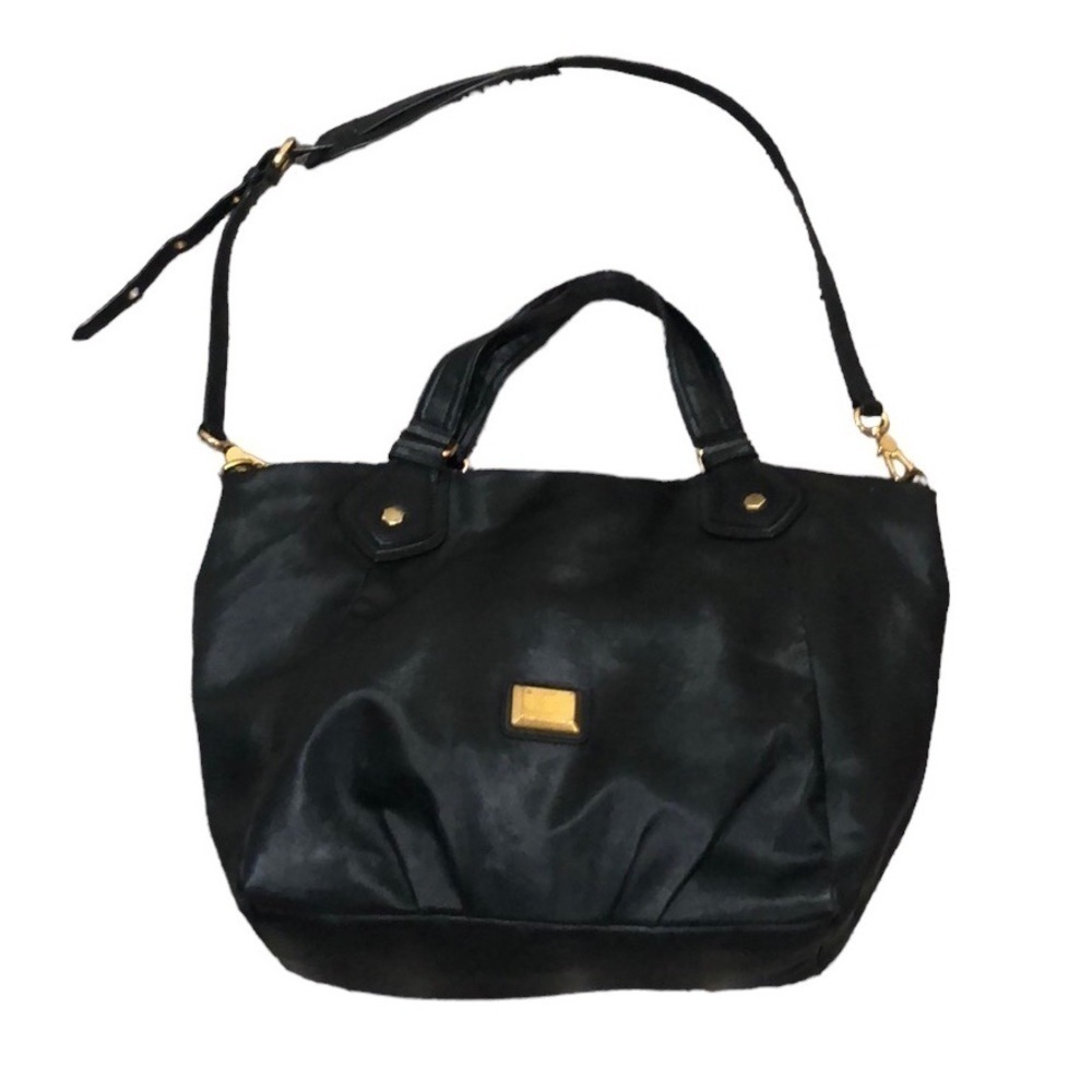MARC By Marc Jacobs Hobo Purse Vegan Faux Leather PVC Convertible